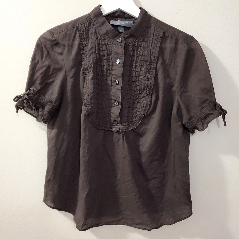 Proenza Schouler for Target - Chocolate Brown Blouse - Size M
